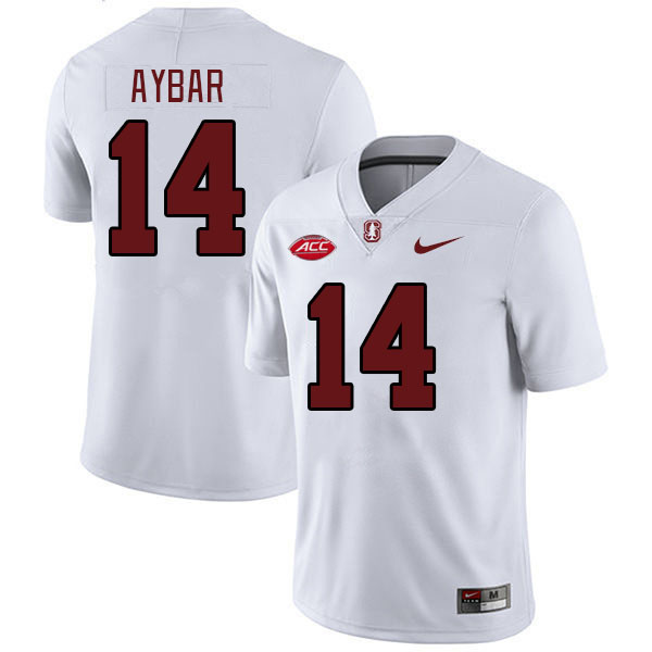 Men #14 Wilfredo Aybar Stanford Cardinal 2024 ACC Conference College Football Jerseys Stitched-White